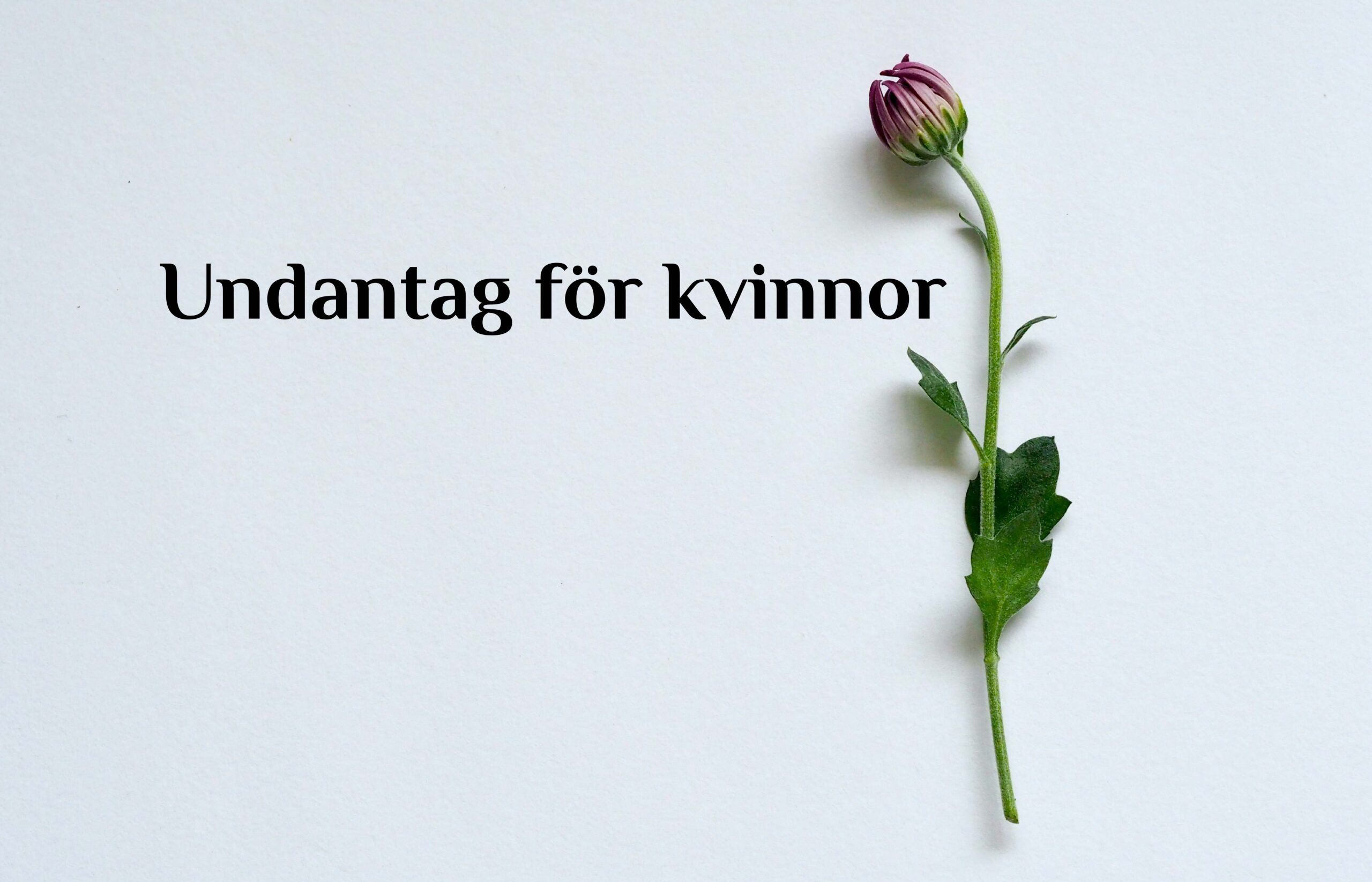 Undantag för kvinnor med menstruation eller efter födelseblödning